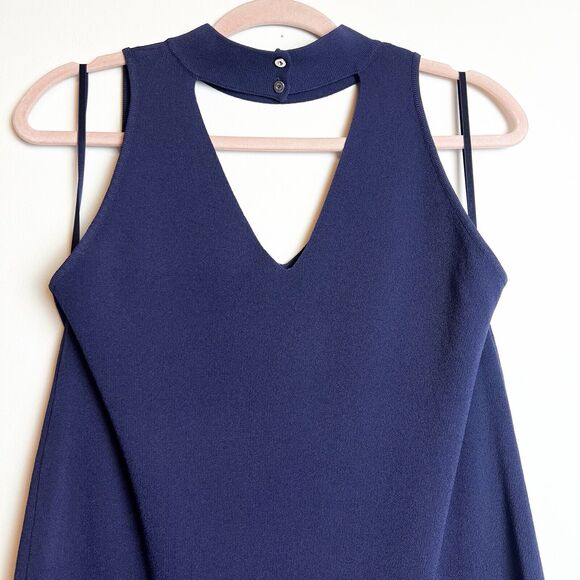 Milly Italian Structured Shift Dress Navy Blue Sz S - Picture 6 of 13